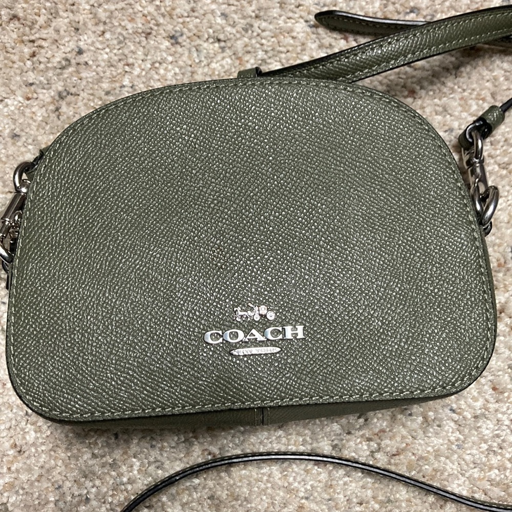 Coach crossbody purse. Army Green. Good condition.